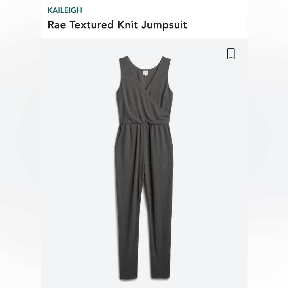 Kaileigh Rae Textured Knit Jumpsuit